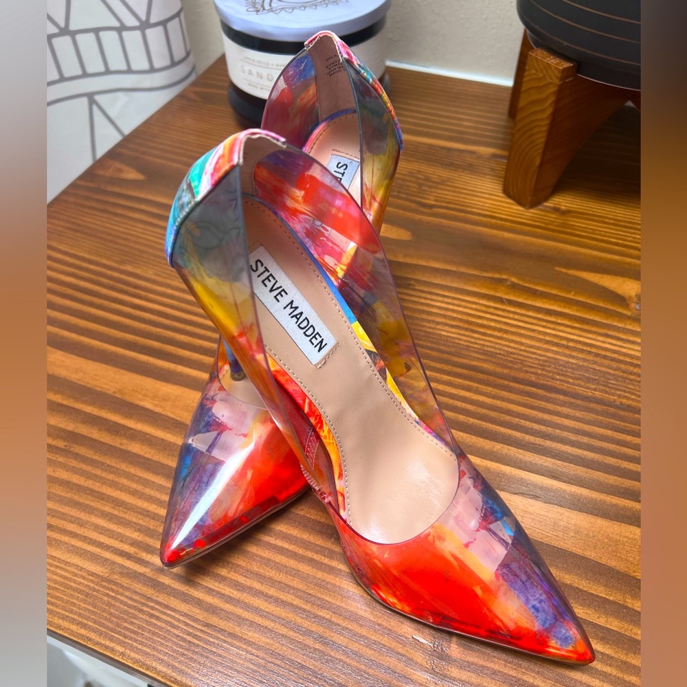 Steve Madden pointed toe heels.